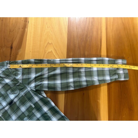 Eddie Bauer Men’s Long Sleeve Shirt. Button Up. Green Plaid. Tall Large - Picture 8 of 8